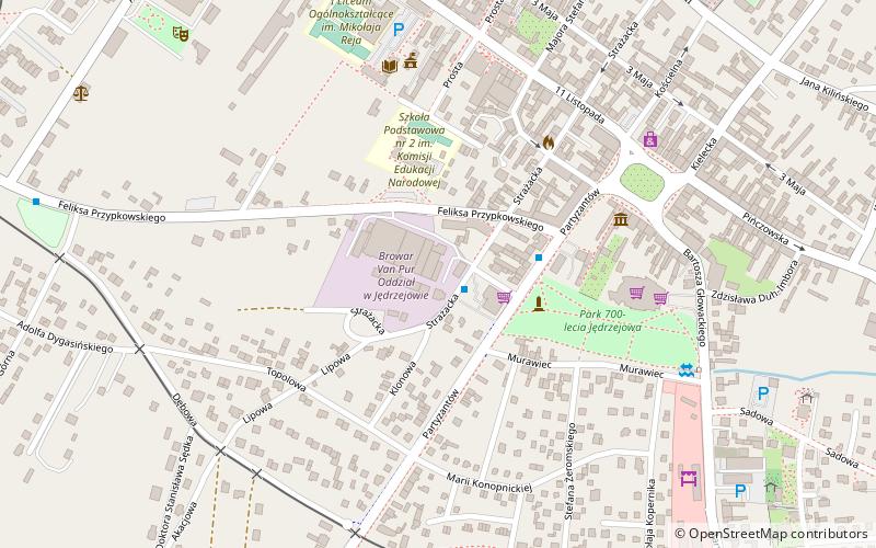 browar jedrzejow location map
