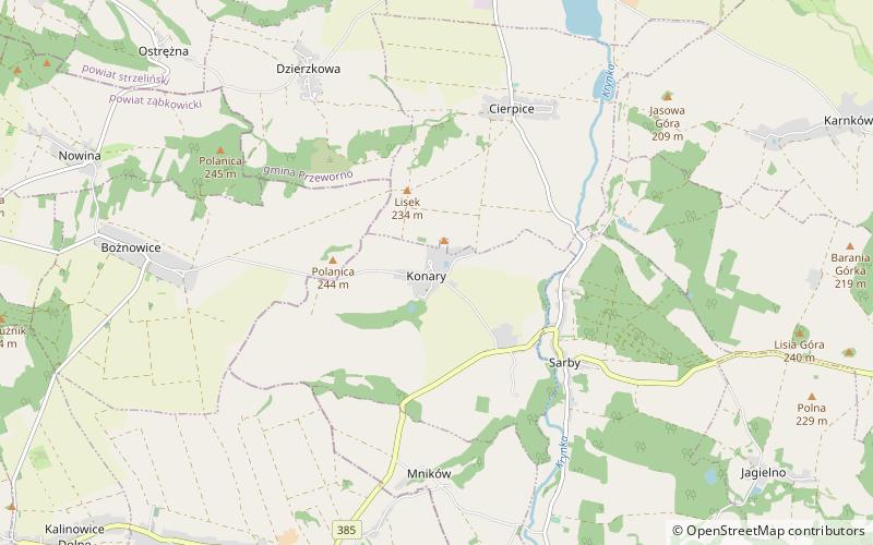 Pałac Konary location map