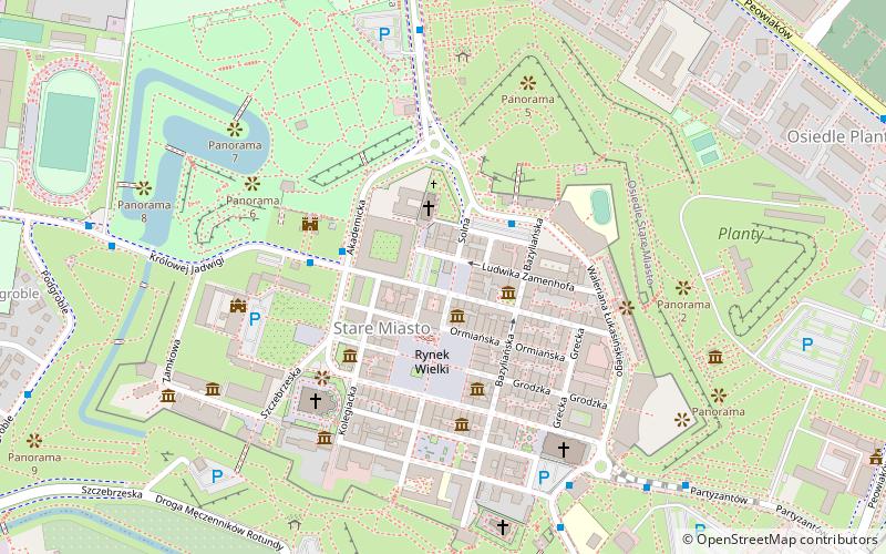 The Zamojska Academy location map