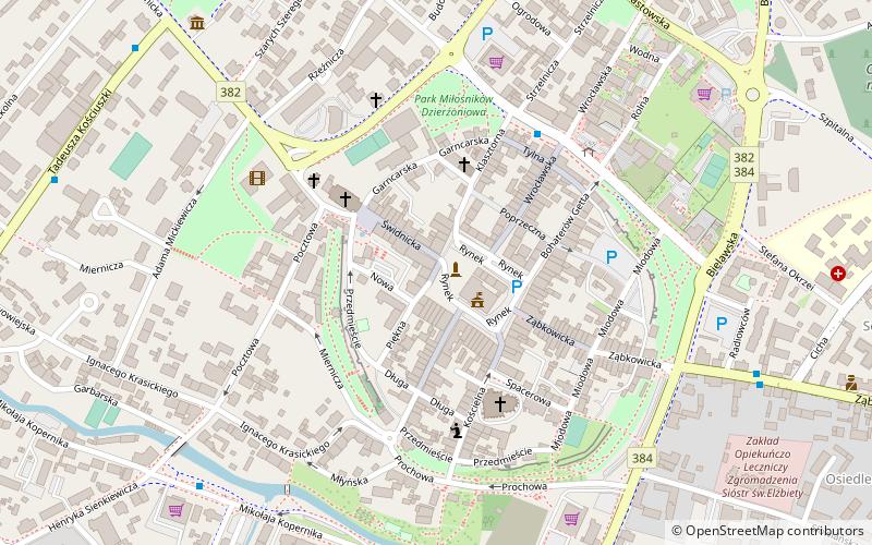 rynek dzierzoniow location map
