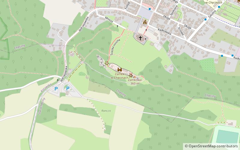Niepołomice Castle location map