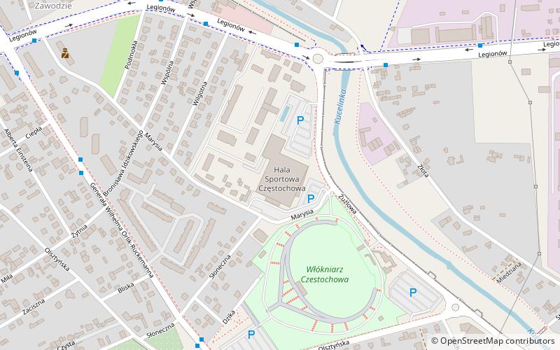 Hala Sportowa Częstochowa location map