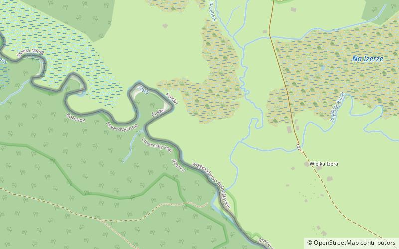 Rezerwat Torfowiska Doliny Izery location map