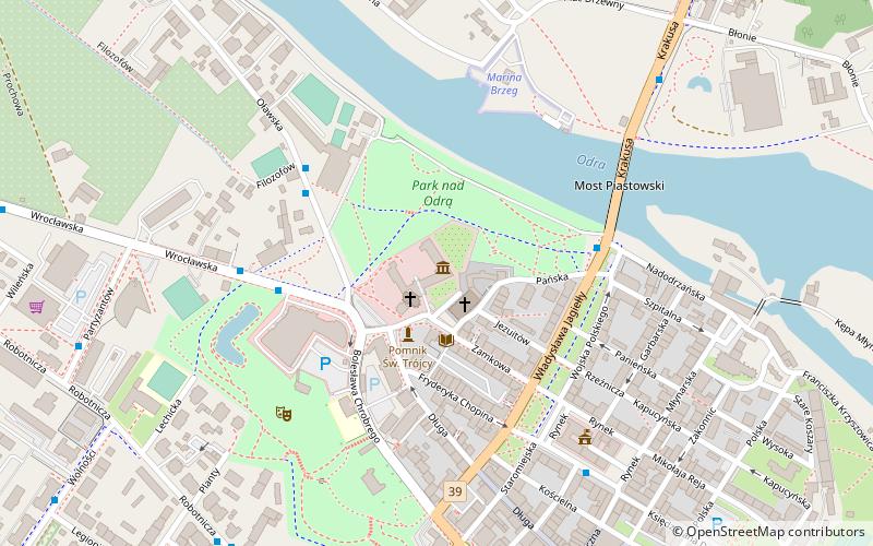 Brzeg Castle location map