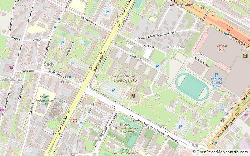 Technische Universität Kielce location map