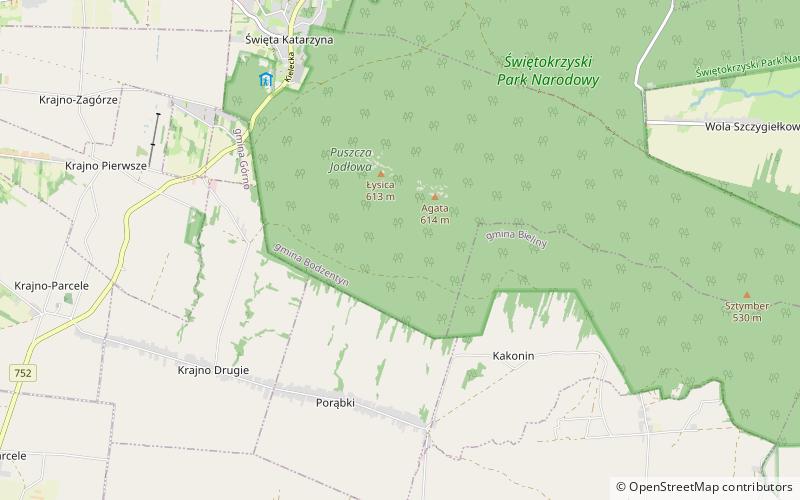 Góry Świętokrzyskie location map