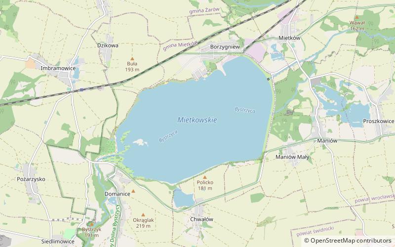 Mietkowskie Lake location map