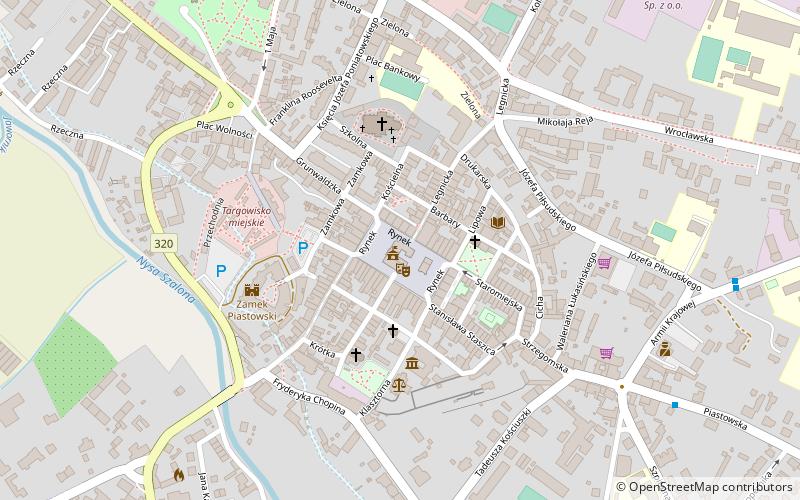 city hall jawor location map