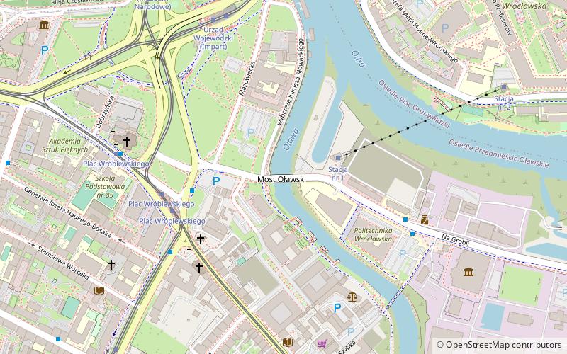 Oławski Bridge location map