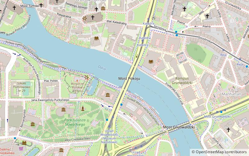 Friedensbrücke location map
