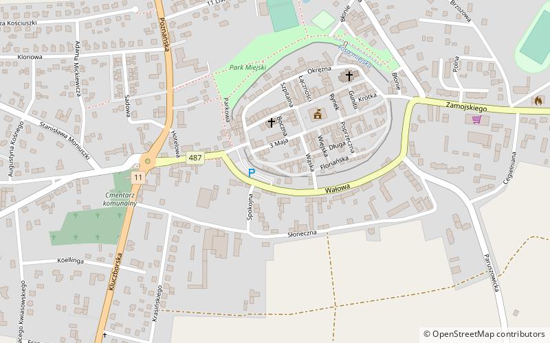 Mury miejskie location map