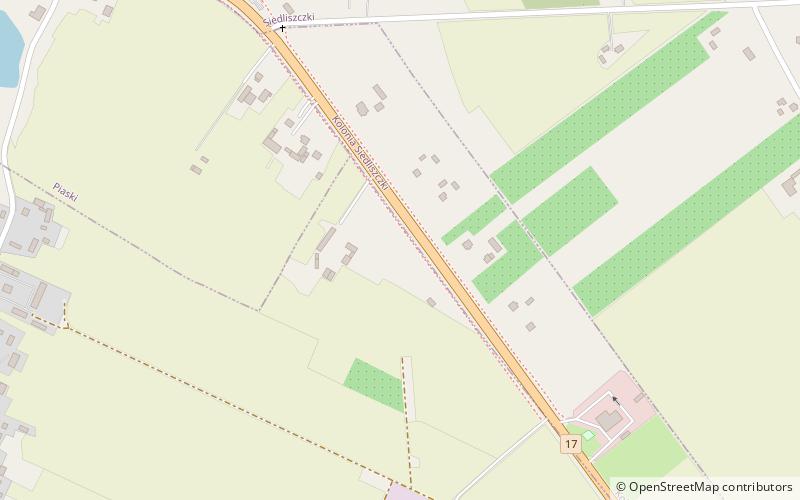 Piaski transmitter location map