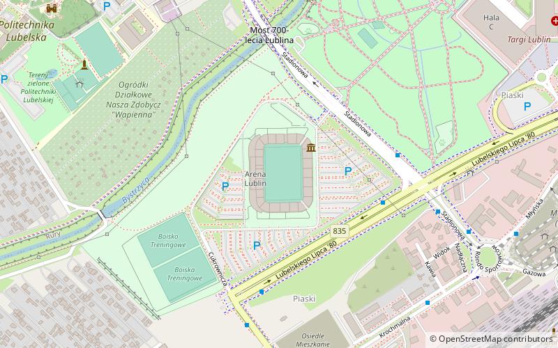 Arena Lublin location map