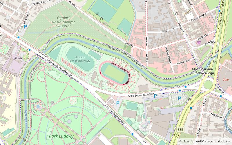 Stadion MOSiR location map