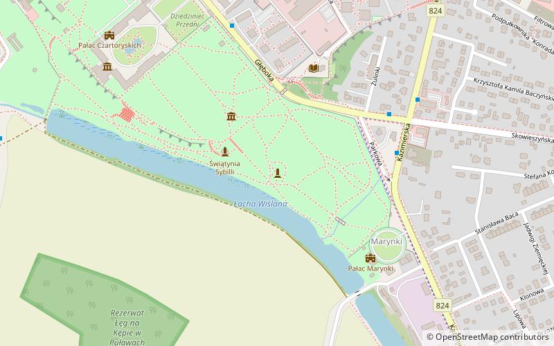 park czartoryskich pulawy location map