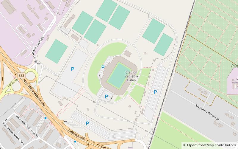 Stadion Zagłębia Lubin location map