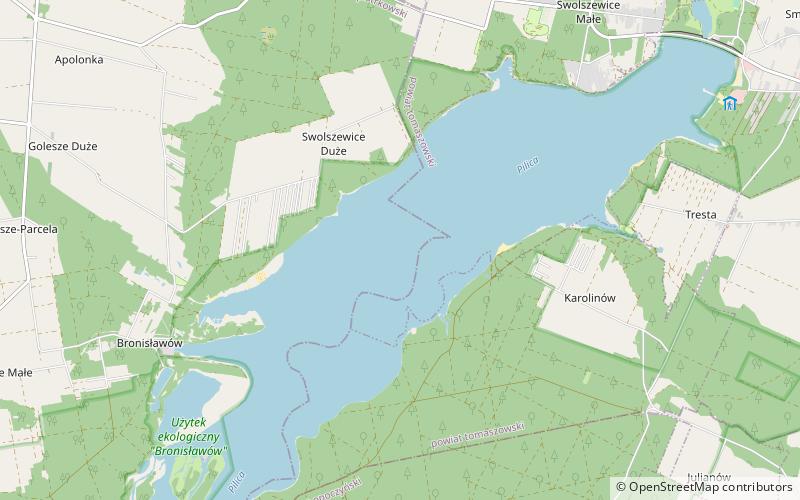 Sulejowski Reservoir location map