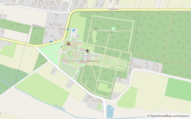 Kozłówka Palace location map