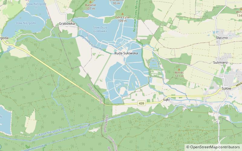 Milicz Ponds location map