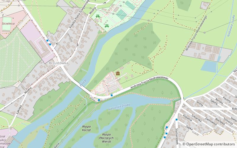 Pilica River Skansen location map