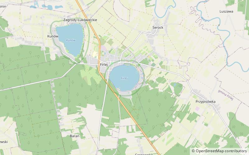 Jezioro Firlej location map