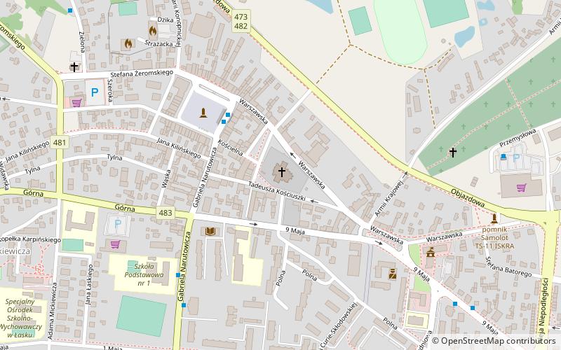 Kolegiata Niepokalanego Poczęcia Najświętszej Maryi Panny i św. Michała Archanioła w Łasku location map