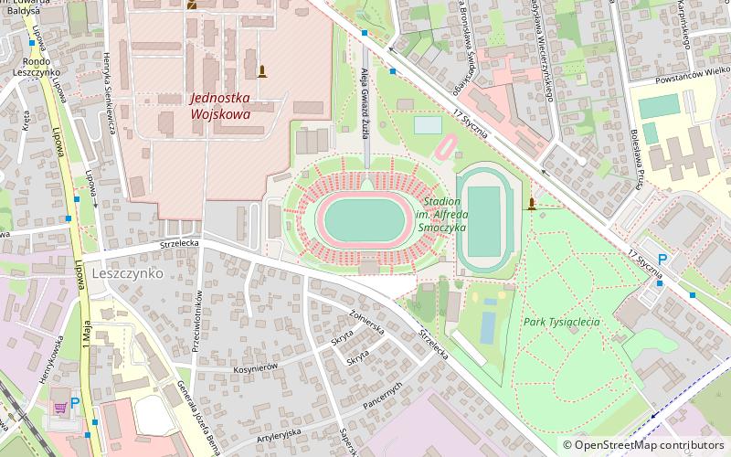 Stadion Alfreda Smoczyka location map