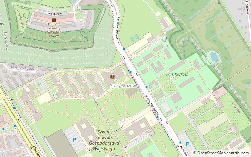 universite des sciences de la vie de varsovie location map