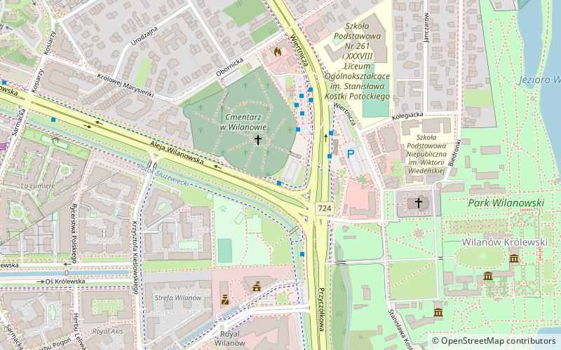 wilanow varsovie location map