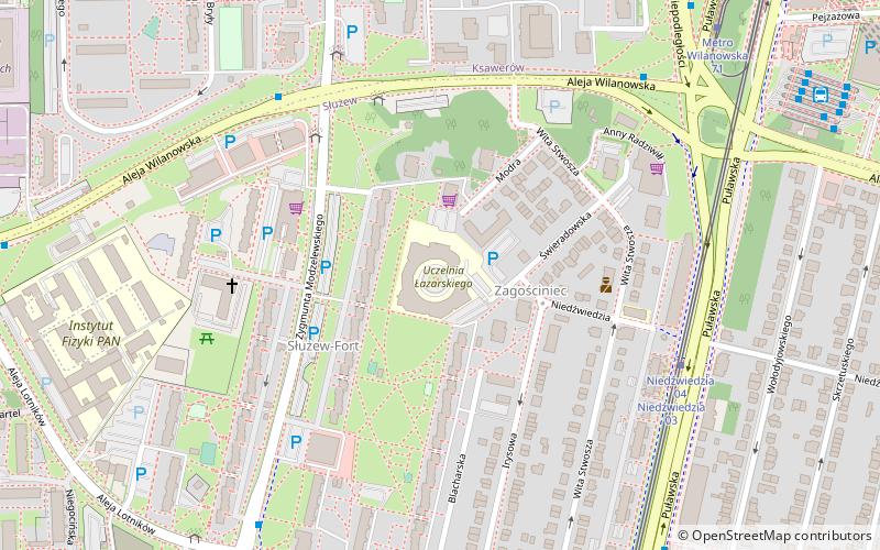 lazarski university warsaw location map