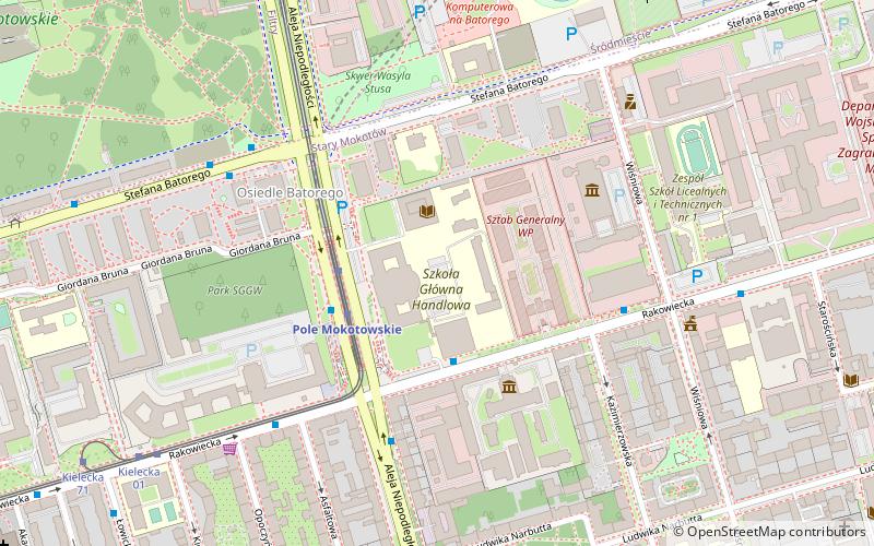 SGH Warsaw School of Economics location map