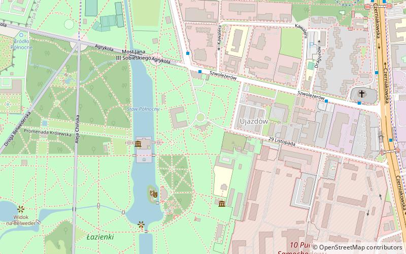 Myślewicki-Palast location map