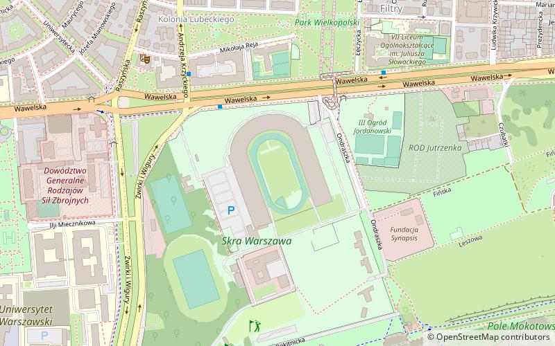 Stadion RKS Skra location map