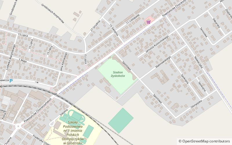 Estadio Dyskobolia location map