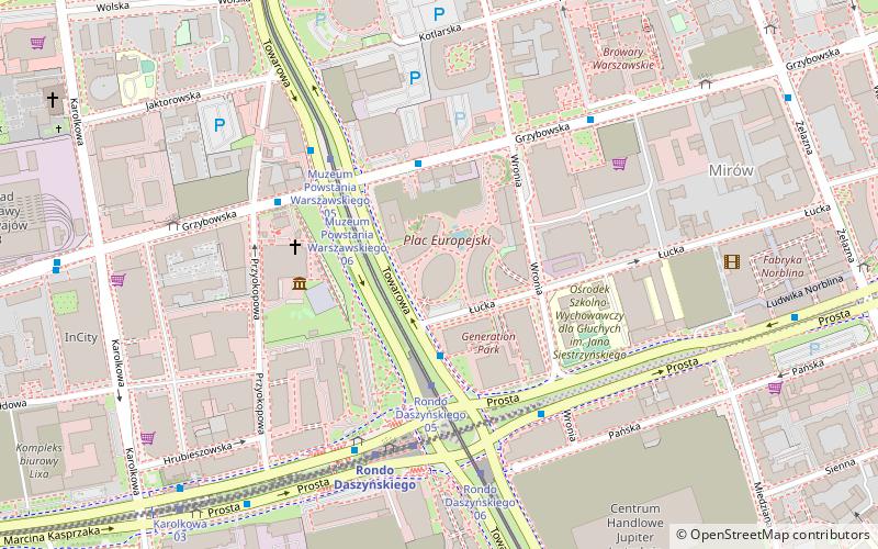 Warsaw Spire location map