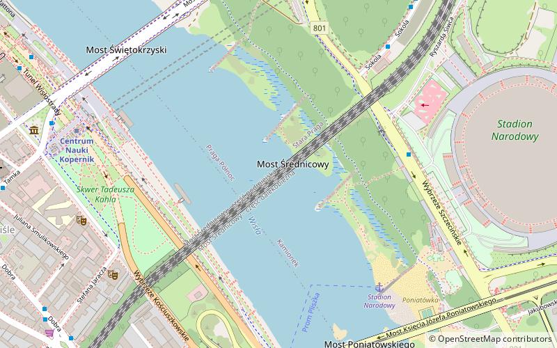 Most Średnicowy location map