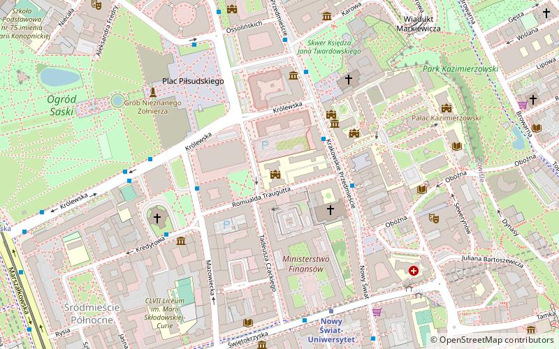 Académie des beaux-arts de Varsovie location map