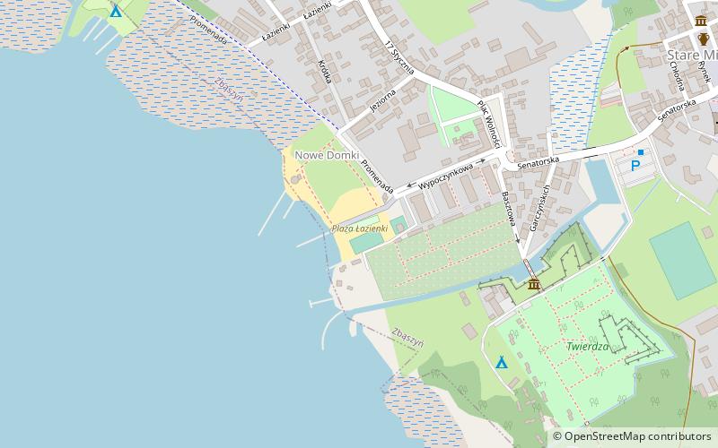 Plaża Łazienki location map