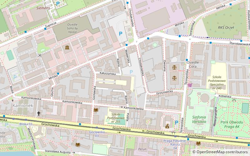 universite des sciences sociales et humaines varsovie location map