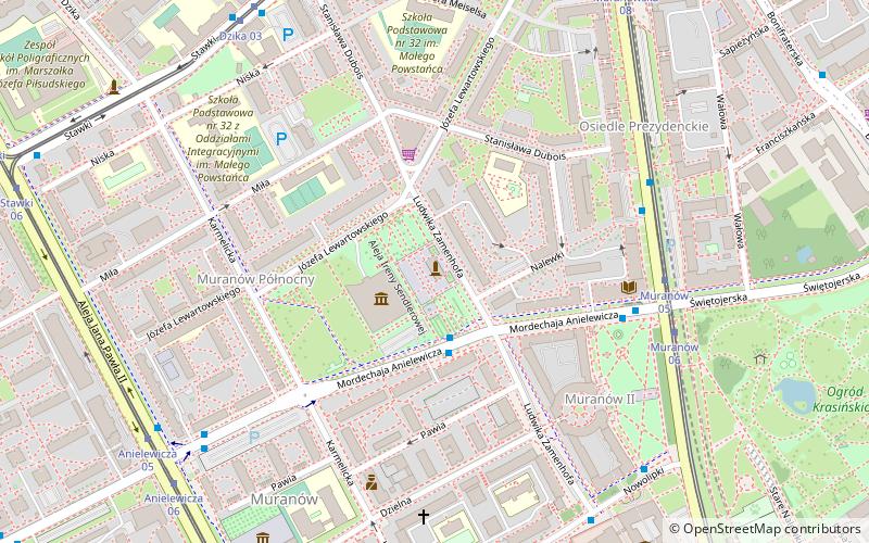 Warschauer Ghetto-Ehrenmal location map