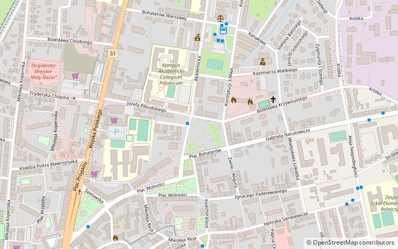 muszla koncertowa slubice location map