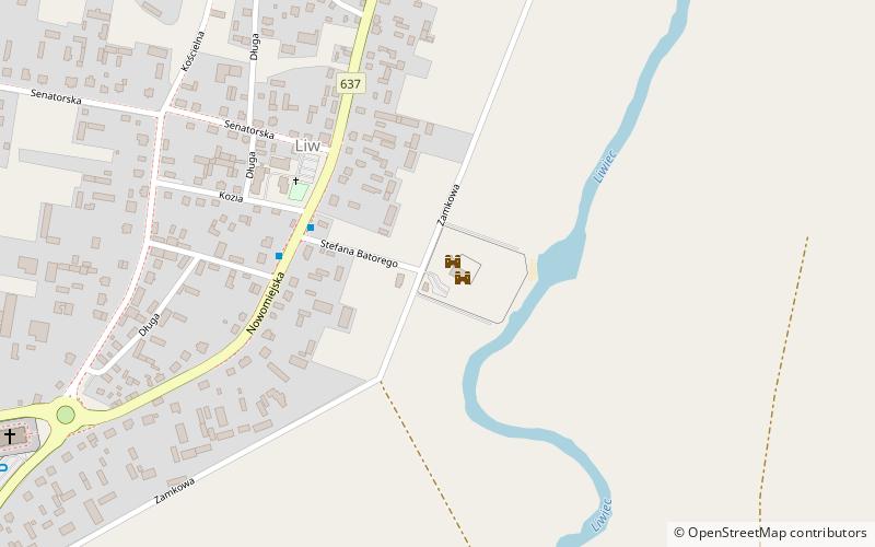 Zamek w Liwie location map