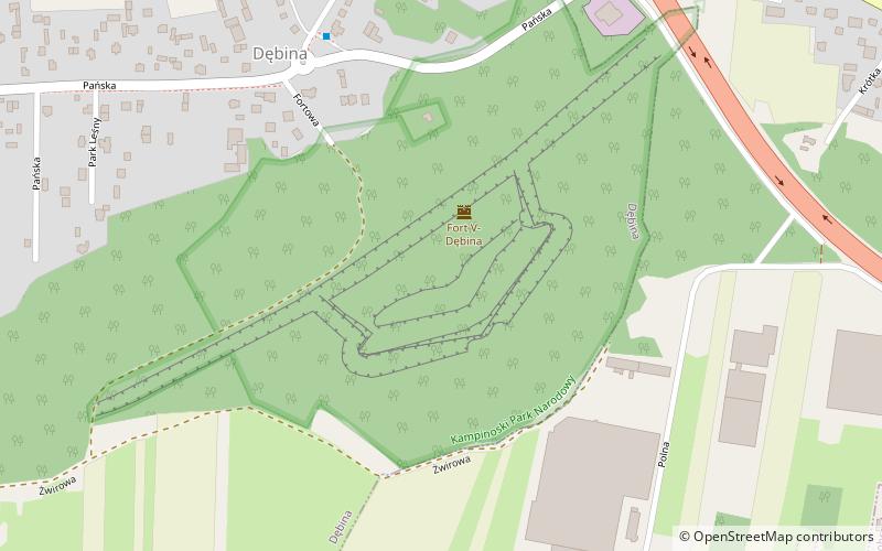 Fort V Twierdzy Modlin location map