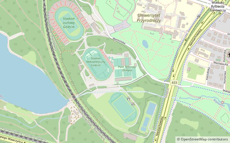park tenisowy olimpia poznan location map
