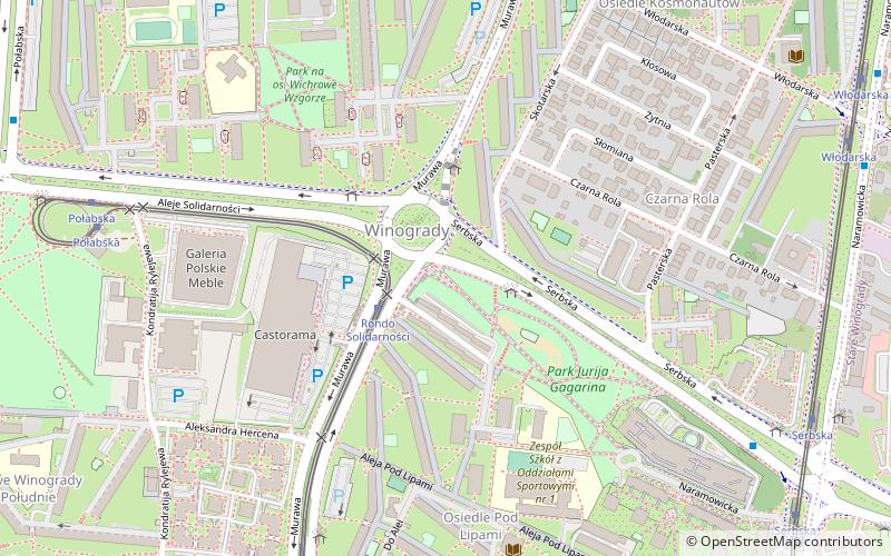 Park Jurija Gagarina location map