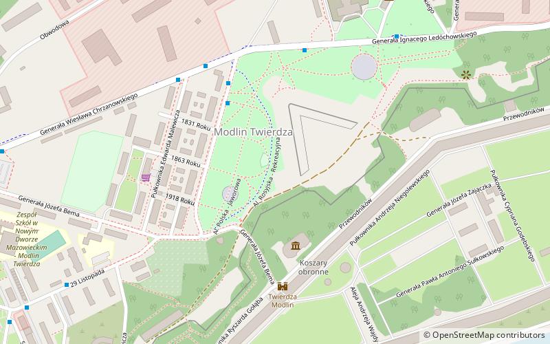 Forteresse de Modlin location map