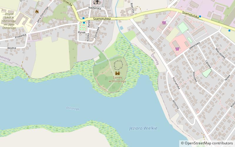 Ostrorógu Castle location map