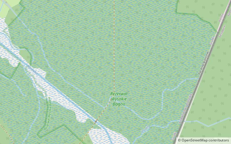 Rezerwat Wysokie Bagno location map