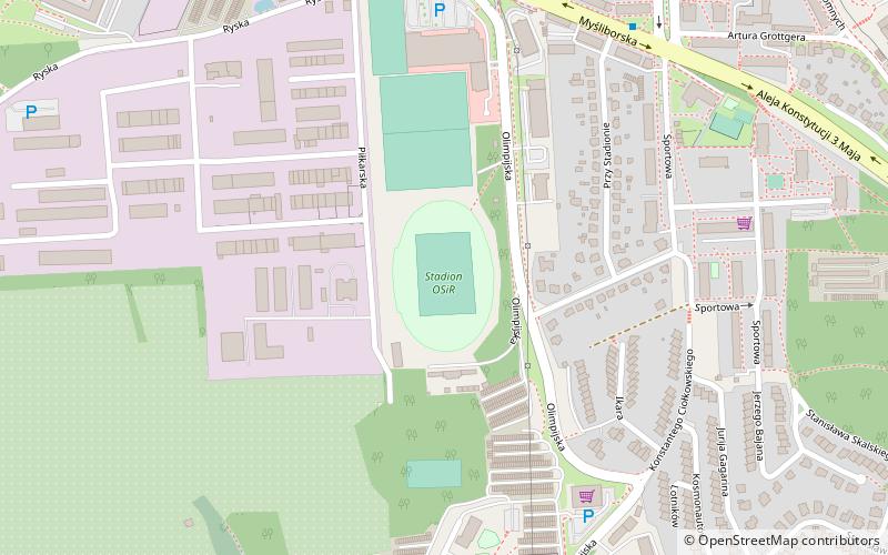 Stadion Ośrodka Sportu i Rekreacji location map