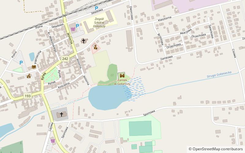 Zamek w Gołańczy location map